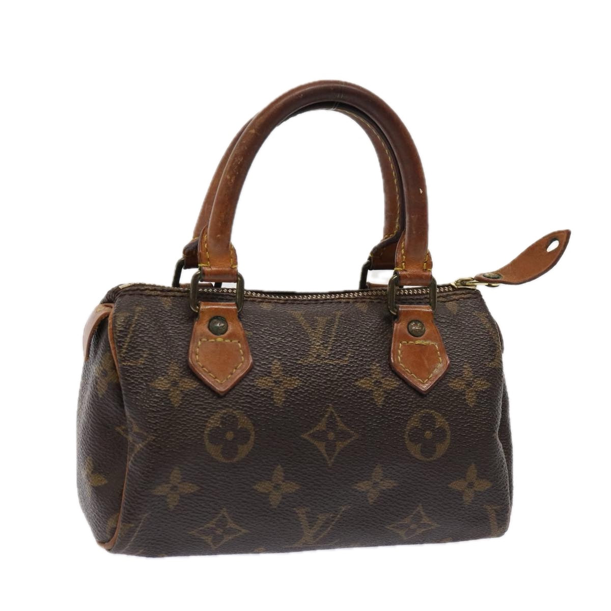 LOUIS VUITTON Monogram Mini Speedy Hand Bag M41534 LV Auth 84985