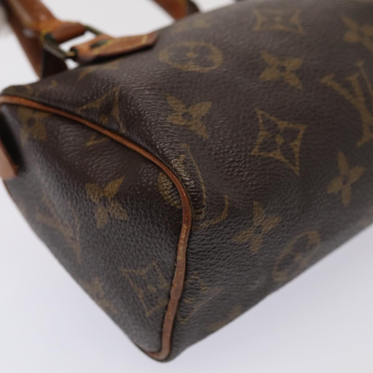 LOUIS VUITTON Monogram Mini Speedy Hand Bag M41534 LV Auth 84985