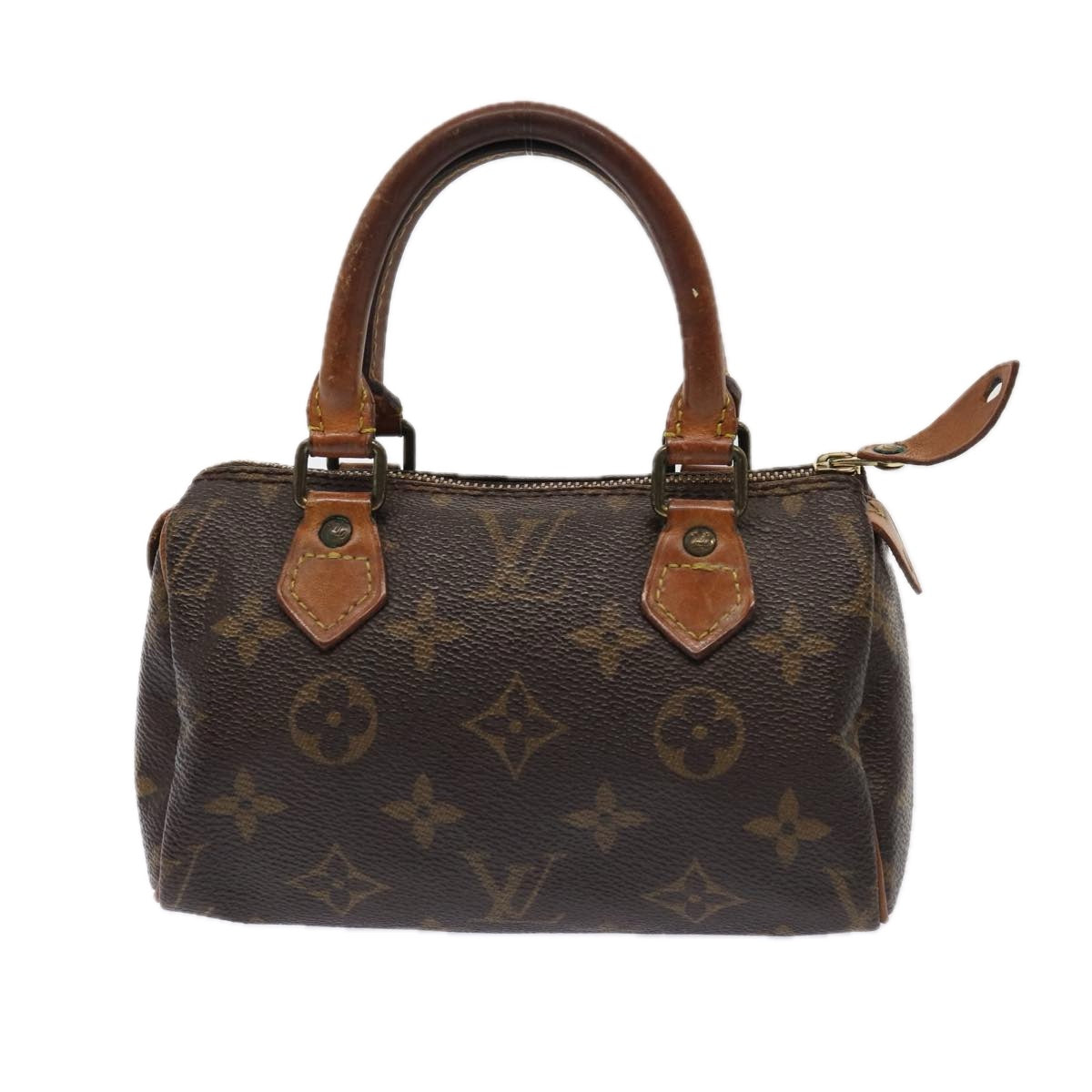 LOUIS VUITTON Monogram Mini Speedy Hand Bag M41534 LV Auth 84985