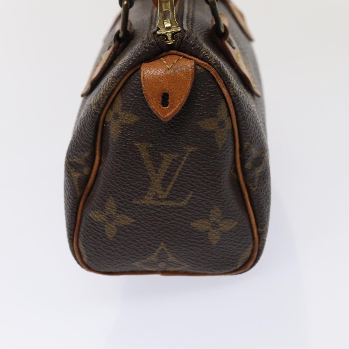 LOUIS VUITTON Monogram Mini Speedy Hand Bag M41534 LV Auth 84985