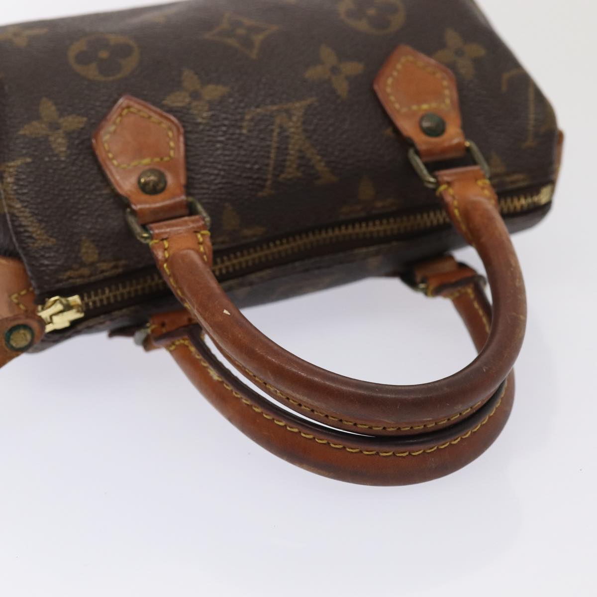 LOUIS VUITTON Monogram Mini Speedy Hand Bag M41534 LV Auth 84985