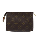 LOUIS VUITTON Monogram Poche Toilette 15 Pouch M47546 LV Auth 84988-2
