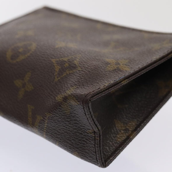 LOUIS VUITTON Monogram Poche Toilette 15 Pouch M47546 LV Auth 84988