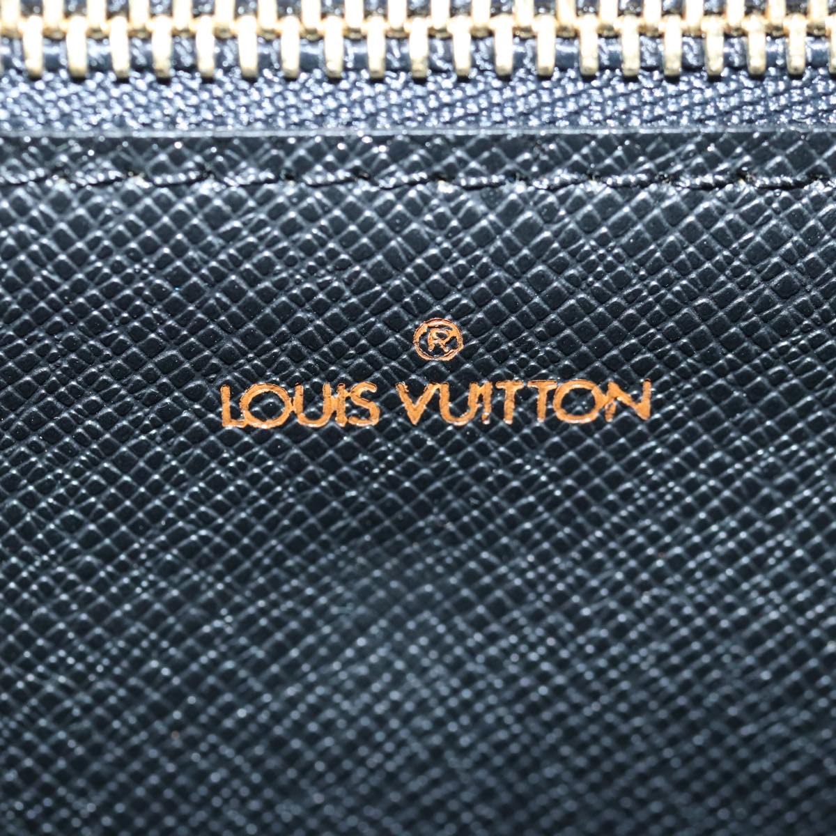 LOUIS VUITTON Epi Montaigne 27 Clutch Bag Black M52652 LV Auth 84997