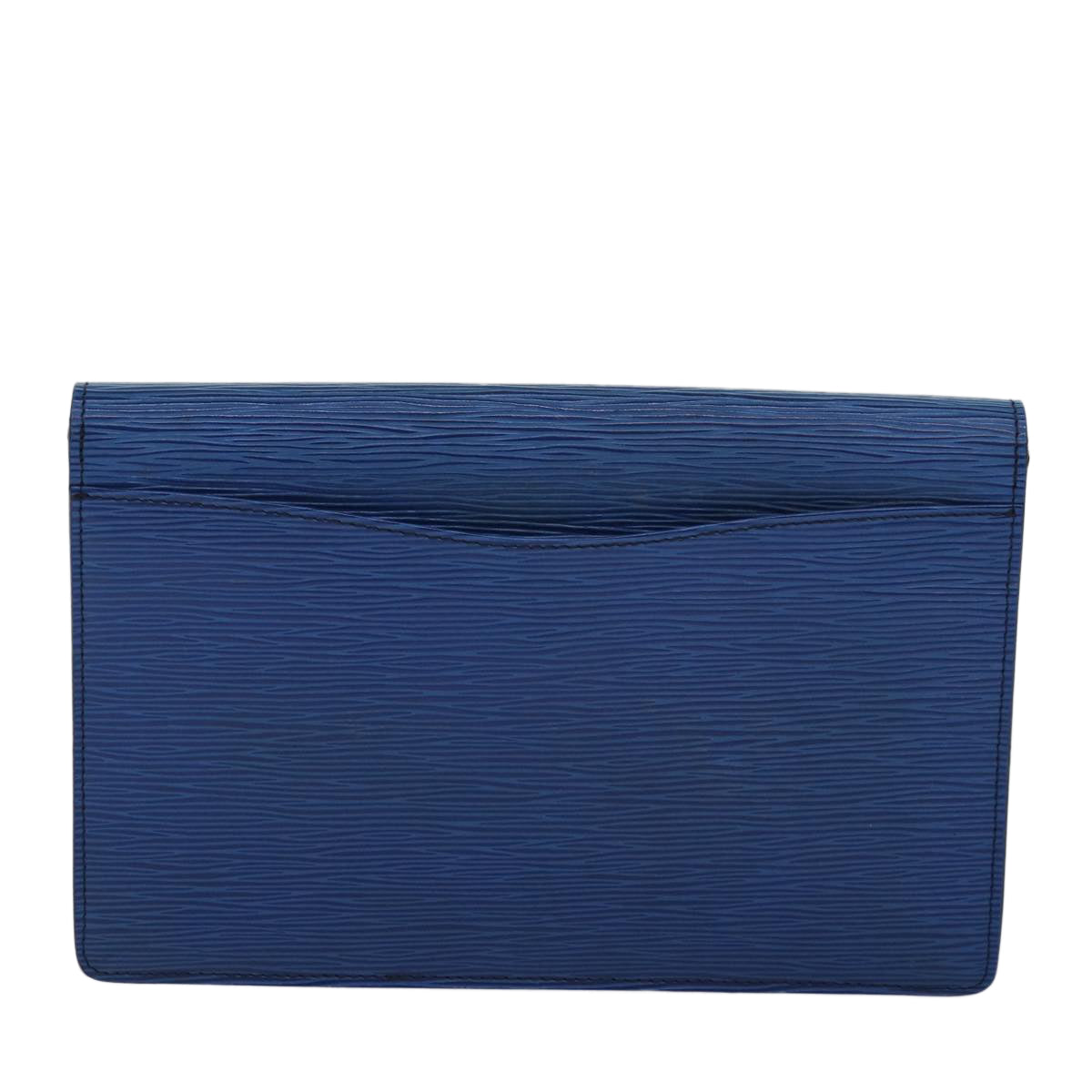 LOUIS VUITTON Epi Montaigne 27 Clutch Bag Blue M52655 LV Auth 84998 - 0