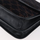 CELINE Macadam Canvas Shoulder Bag Black Auth 85006-9
