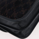 CELINE Macadam Canvas Shoulder Bag Black Auth 85006-10