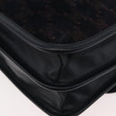 CELINE Macadam Canvas Shoulder Bag Black Auth 85006-18