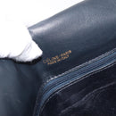 CELINE Macadam Canvas Shoulder Bag Black Auth 85006-20