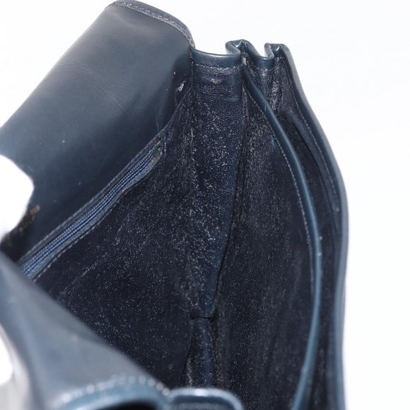 CELINE Macadam Canvas Shoulder Bag Black Auth 85006