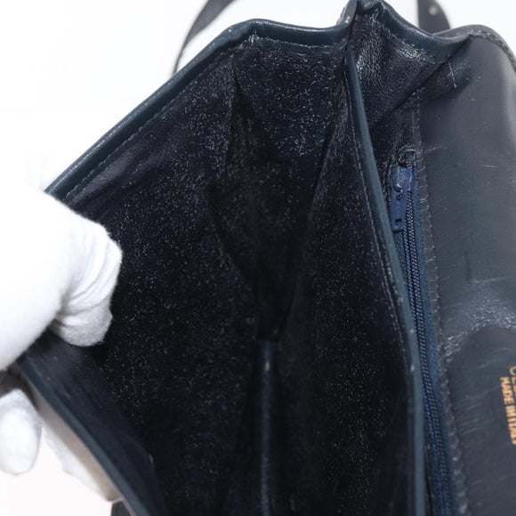 CELINE Macadam Canvas Shoulder Bag Black Auth 85006