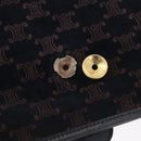 CELINE Macadam Canvas Shoulder Bag Black Auth 85006-30