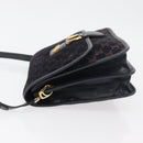 CELINE Macadam Canvas Shoulder Bag Black Auth 85006-5