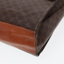 CELINE Macadam Canvas Shoulder Bag PVC Leather Brown Auth 85007-14