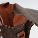 CELINE Macadam Canvas Shoulder Bag PVC Leather Brown Auth 85007-19