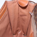 CELINE Macadam Canvas Shoulder Bag PVC Leather Brown Auth 85007-22