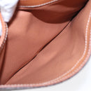 CELINE Macadam Canvas Shoulder Bag PVC Leather Brown Auth 85007-23