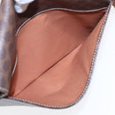 CELINE Macadam Canvas Shoulder Bag PVC Leather Brown Auth 85007-24