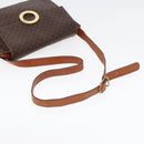 CELINE Macadam Canvas Shoulder Bag PVC Leather Brown Auth 85007-7