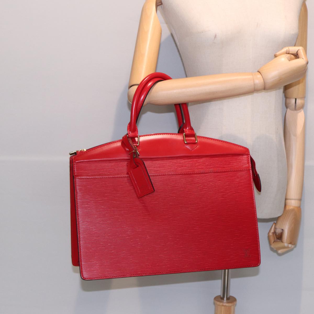 LOUIS VUITTON Epi Riviera Hand Bag Red M48187 LV Auth 85012