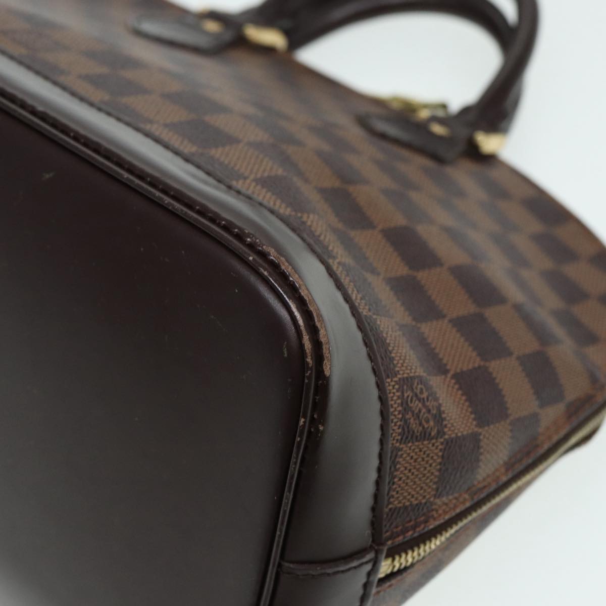 LOUIS VUITTON Damier Ebene Alma Hand Bag N51131 LV Auth 85034