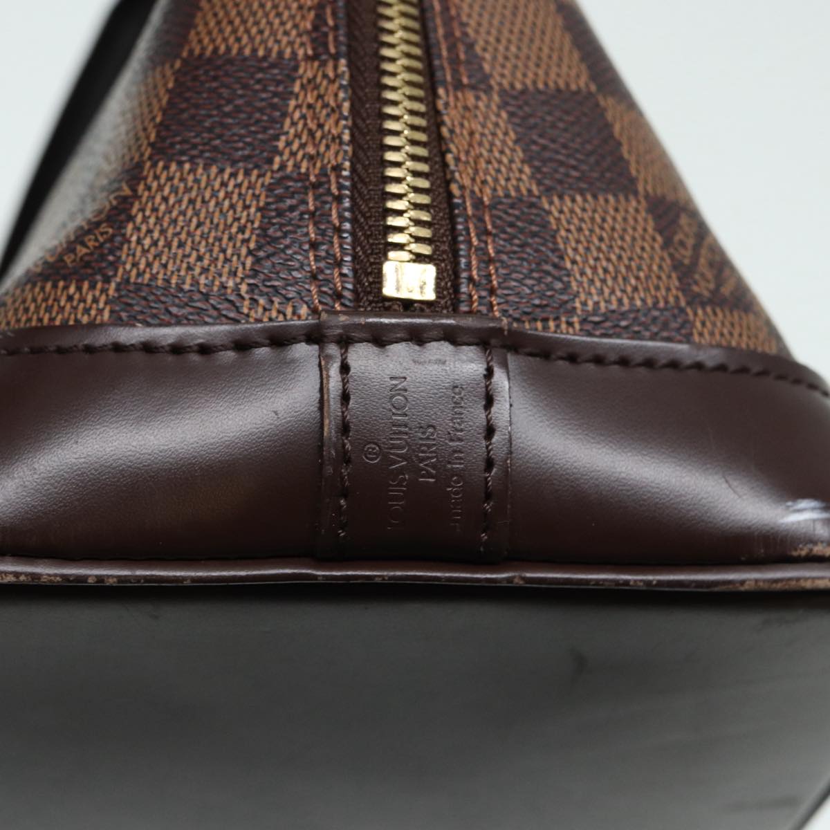 LOUIS VUITTON Damier Ebene Alma Hand Bag N51131 LV Auth 85034