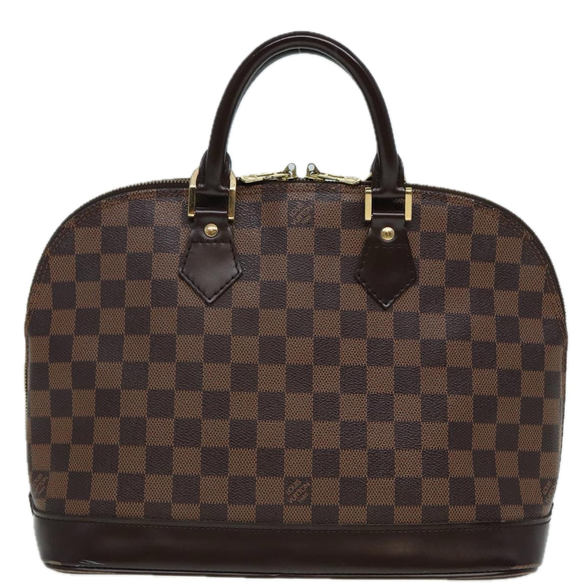 LOUIS VUITTON Damier Ebene Alma Hand Bag N51131 LV Auth 85034