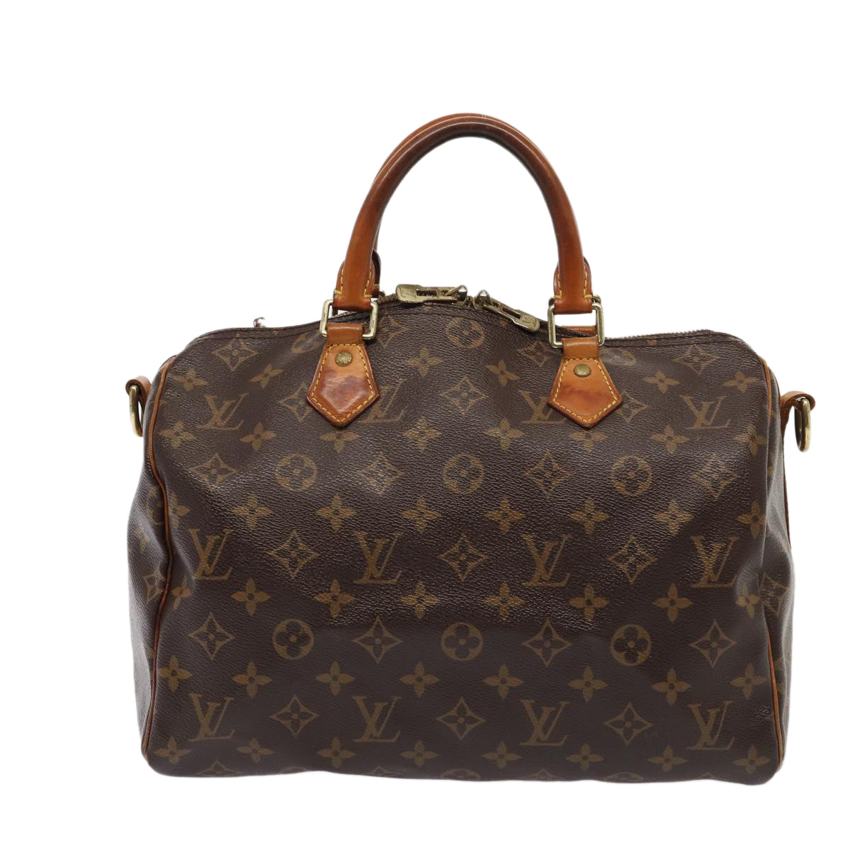 LOUIS VUITTON Monogram Speedy Bandouliere 30 Hand Bag M40391 LV Auth 85039