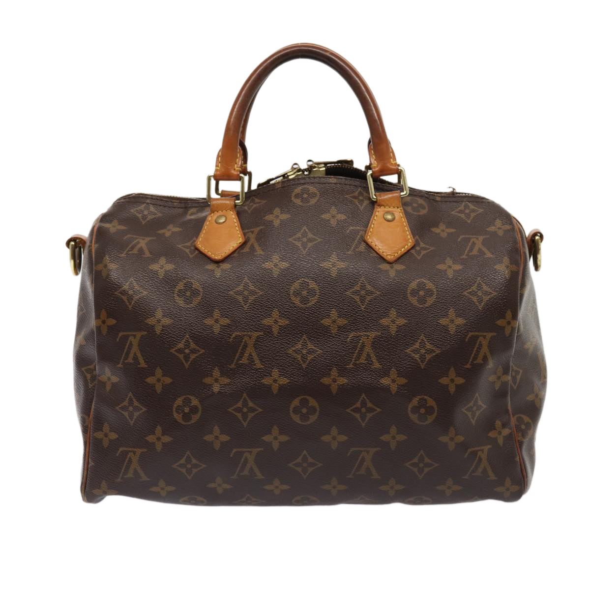 LOUIS VUITTON Monogram Speedy Bandouliere 30 Hand Bag M40391 LV Auth 85039