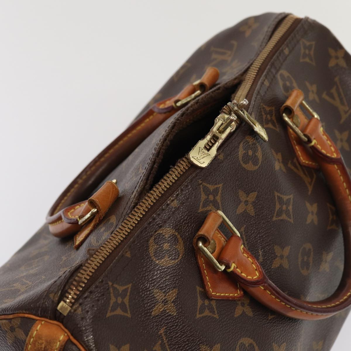 LOUIS VUITTON Monogram Speedy Bandouliere 30 Hand Bag M40391 LV Auth 85039