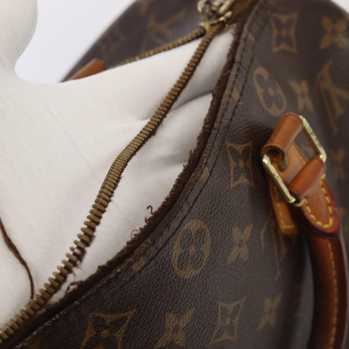 LOUIS VUITTON Monogram Speedy Bandouliere 30 Hand Bag M40391 LV Auth 85039