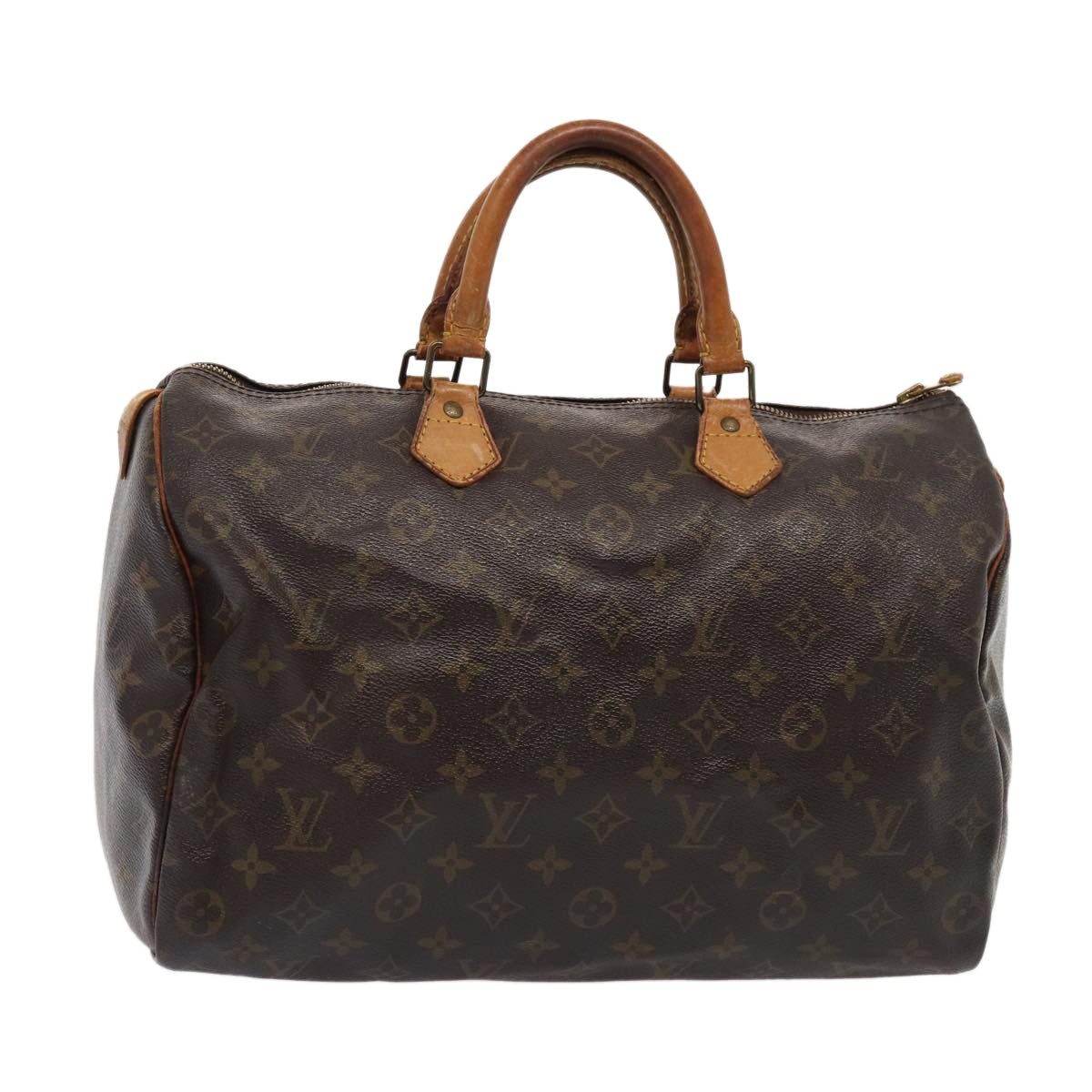 LOUIS VUITTON Monogram Speedy 35 Hand Bag M41524 LV Auth 85040