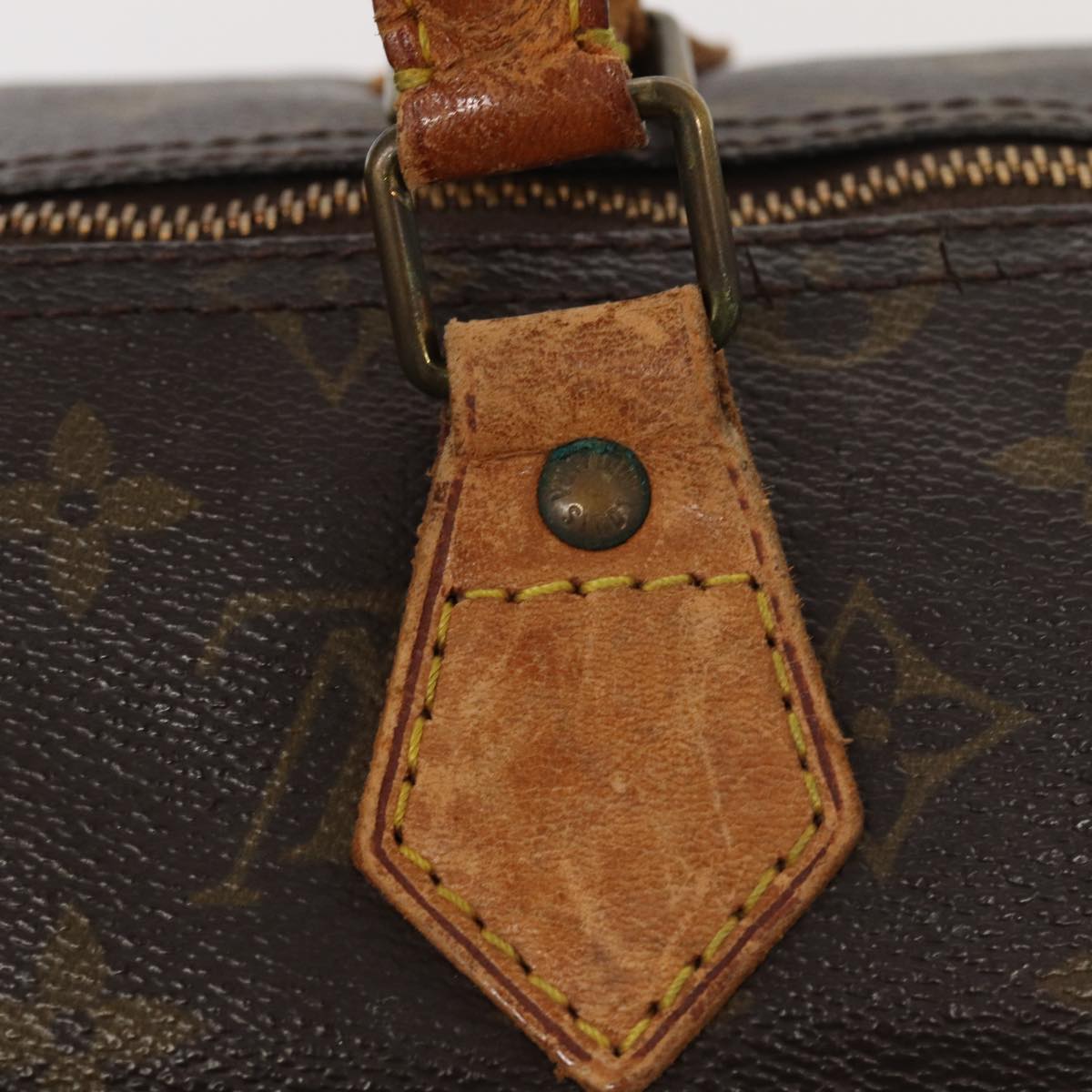 LOUIS VUITTON Monogram Speedy 35 Hand Bag M41524 LV Auth 85040