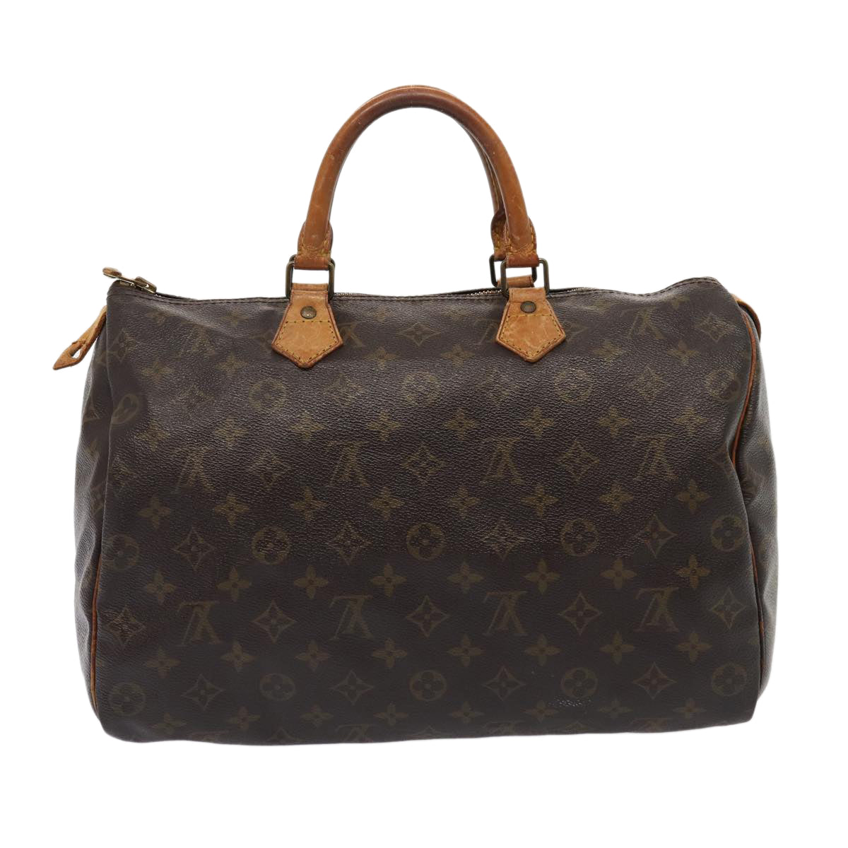 LOUIS VUITTON Monogram Speedy 35 Hand Bag M41524 LV Auth 85040