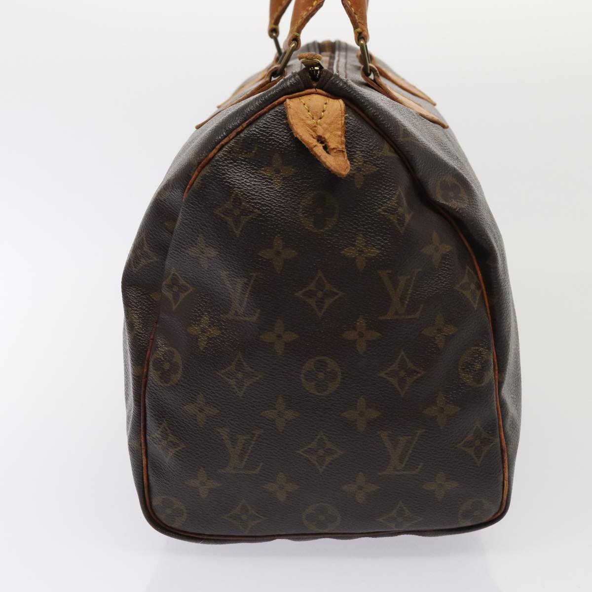 LOUIS VUITTON Monogram Speedy 35 Hand Bag M41524 LV Auth 85040