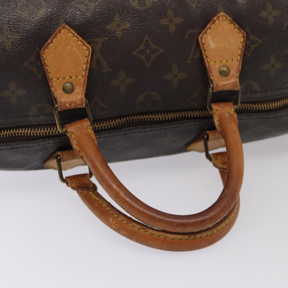 LOUIS VUITTON Monogram Speedy 35 Hand Bag M41524 LV Auth 85040