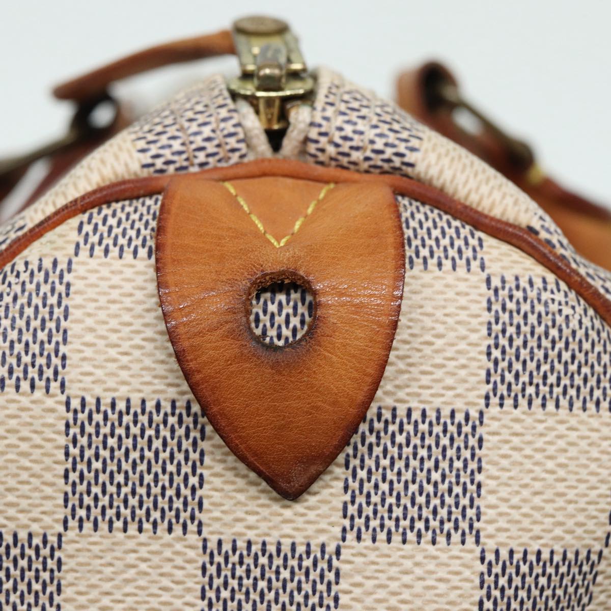 LOUIS VUITTON Damier Azur Speedy 30 Hand Bag N41533 LV Auth 85041