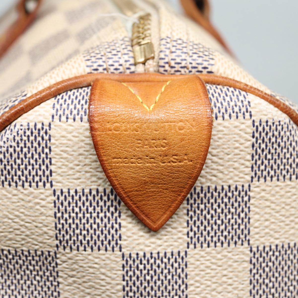 LOUIS VUITTON Damier Azur Speedy 30 Hand Bag N41533 LV Auth 85041