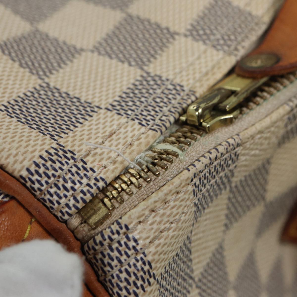 LOUIS VUITTON Damier Azur Speedy 30 Hand Bag N41533 LV Auth 85041