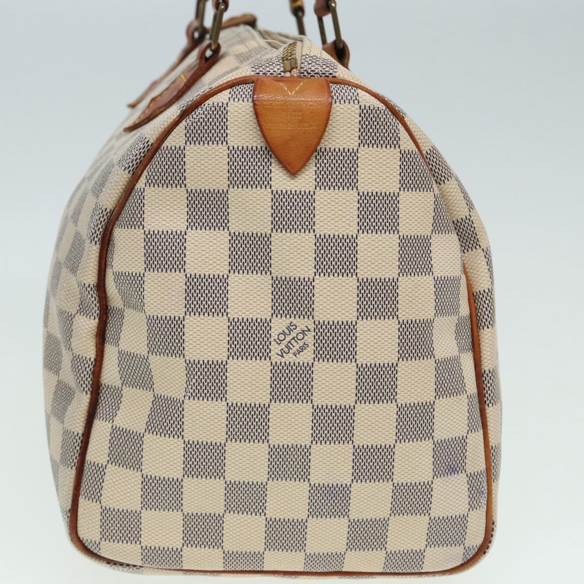 LOUIS VUITTON Damier Azur Speedy 30 Hand Bag N41533 LV Auth 85041