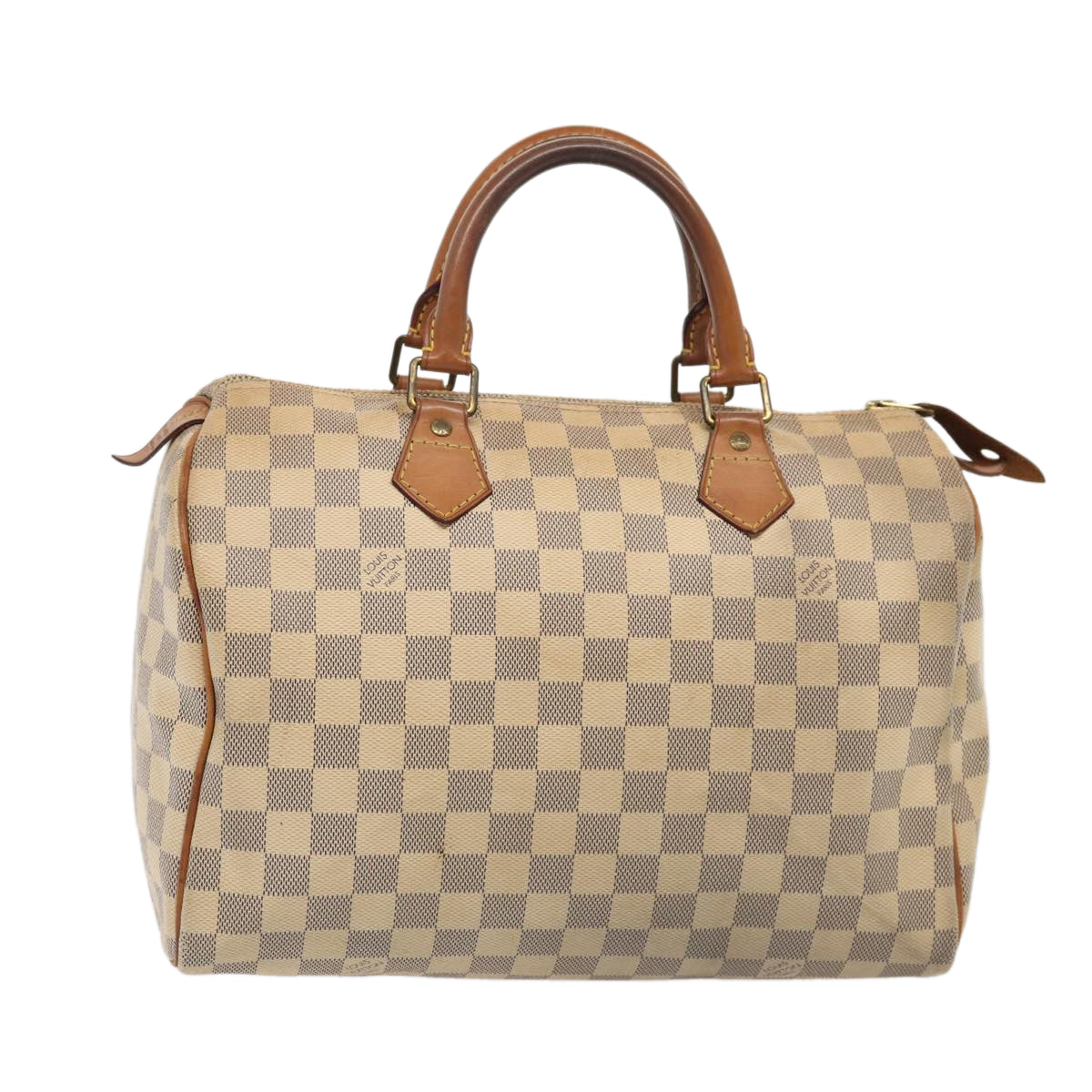 LOUIS VUITTON Damier Azur Speedy 30 Hand Bag N41533 LV Auth 85042