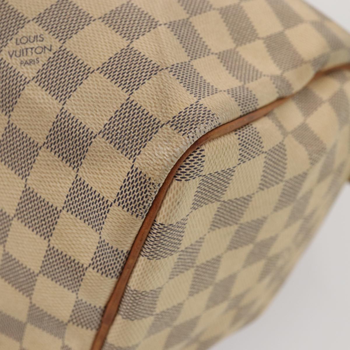 LOUIS VUITTON Damier Azur Speedy 30 Hand Bag N41533 LV Auth 85042