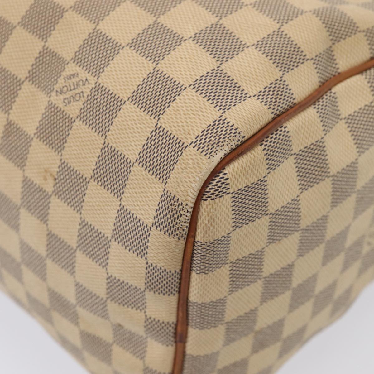 LOUIS VUITTON Damier Azur Speedy 30 Hand Bag N41533 LV Auth 85042