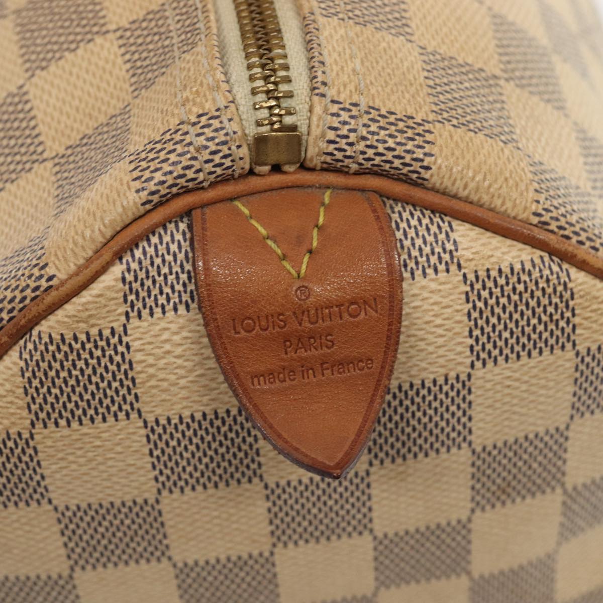 LOUIS VUITTON Damier Azur Speedy 30 Hand Bag N41533 LV Auth 85042