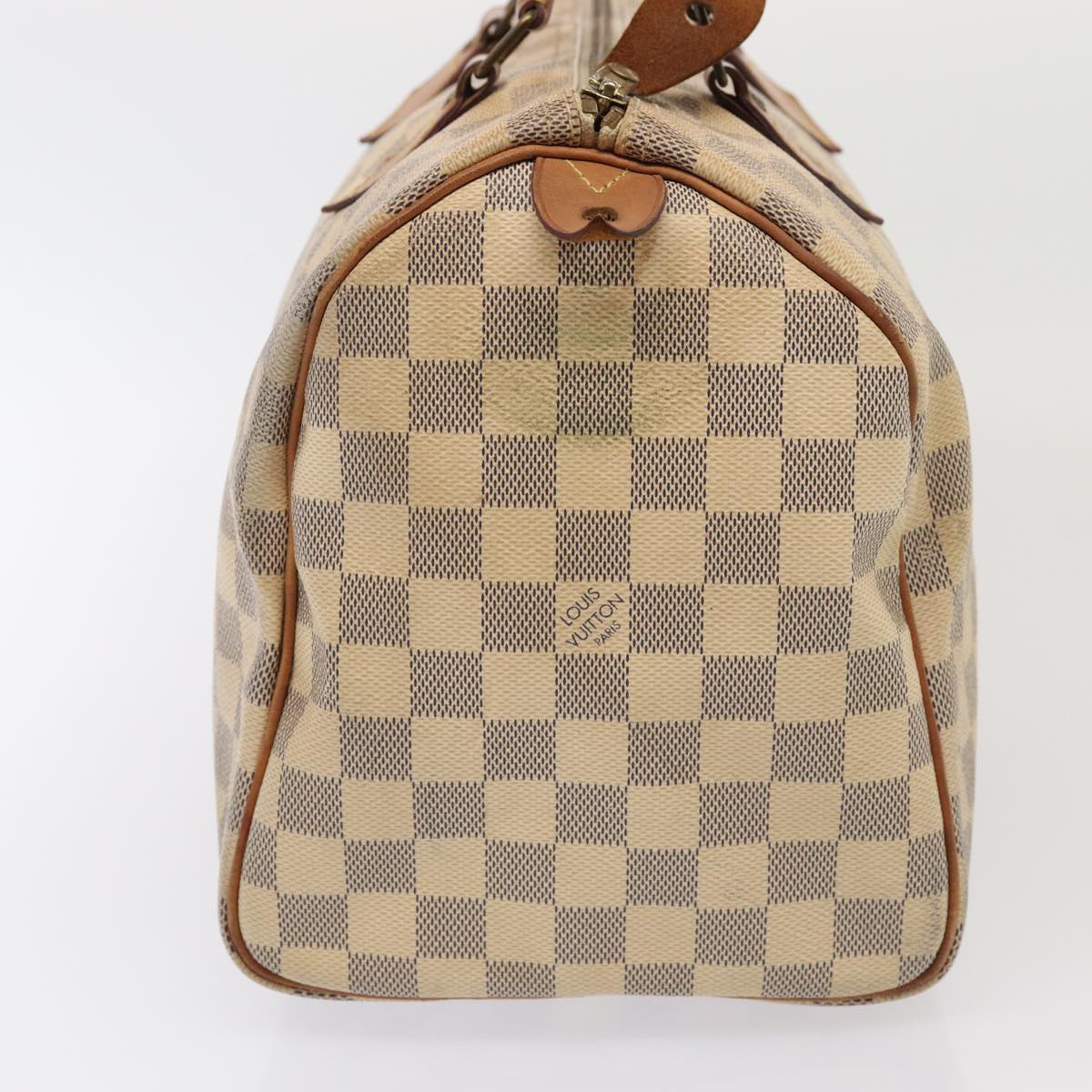 LOUIS VUITTON Damier Azur Speedy 30 Hand Bag N41533 LV Auth 85042