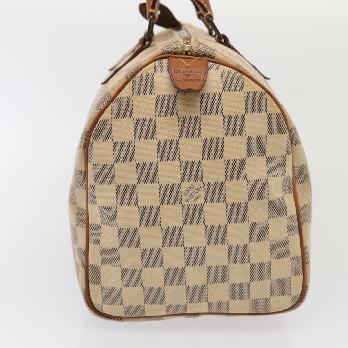 LOUIS VUITTON Damier Azur Speedy 30 Hand Bag N41533 LV Auth 85042