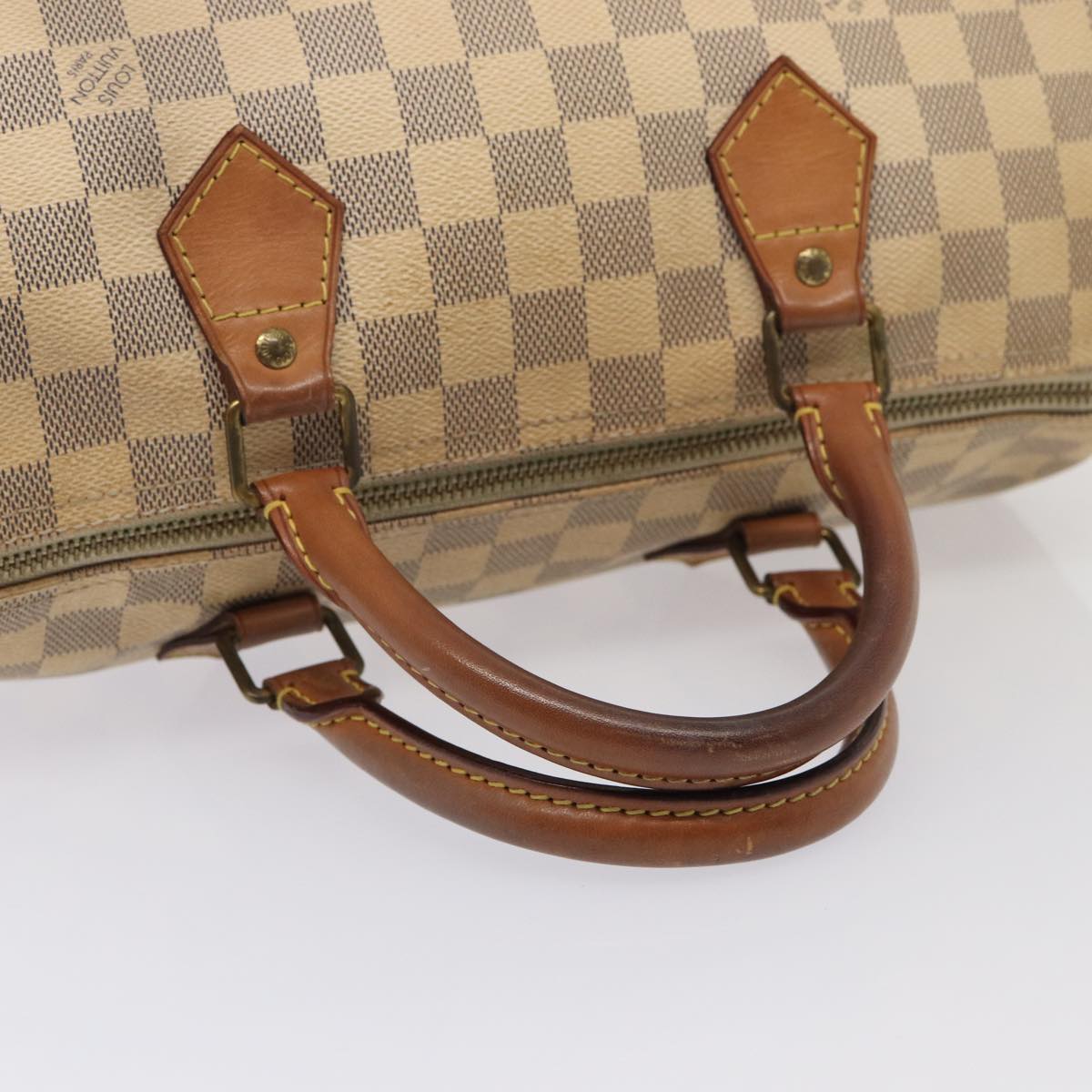 LOUIS VUITTON Damier Azur Speedy 30 Hand Bag N41533 LV Auth 85042