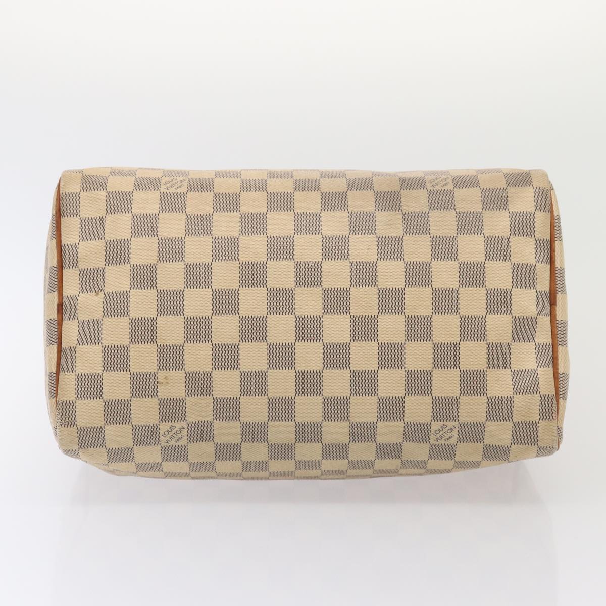 LOUIS VUITTON Damier Azur Speedy 30 Hand Bag N41533 LV Auth 85042