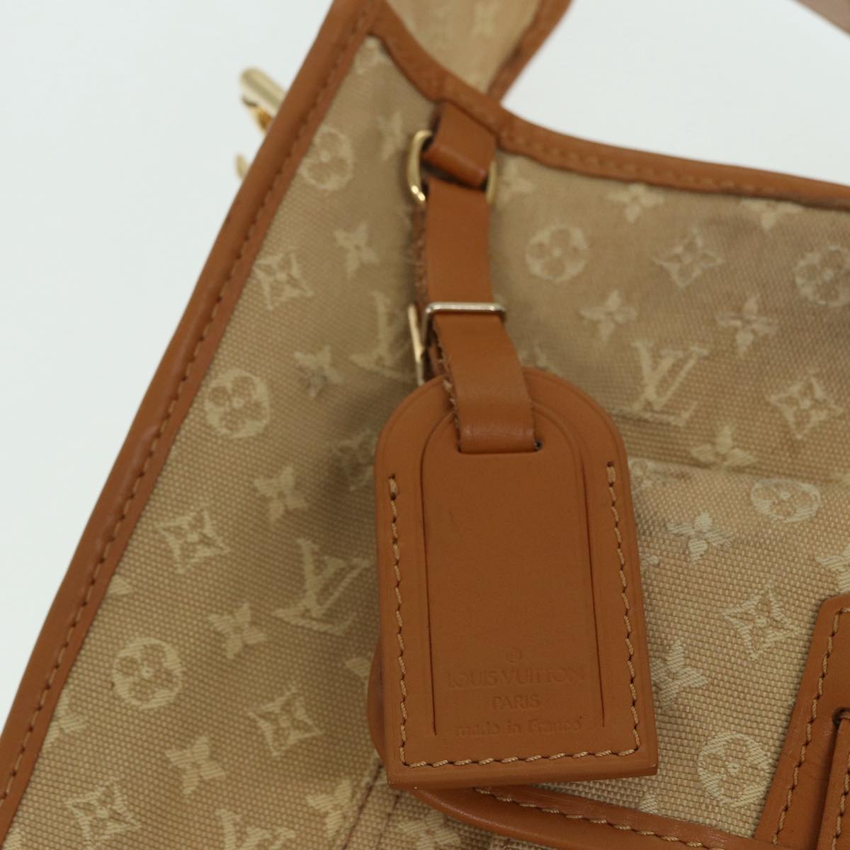 LOUIS VUITTON Monogram Mini Buzas Marie Kate Bag Beige M92323 LV Auth 85046