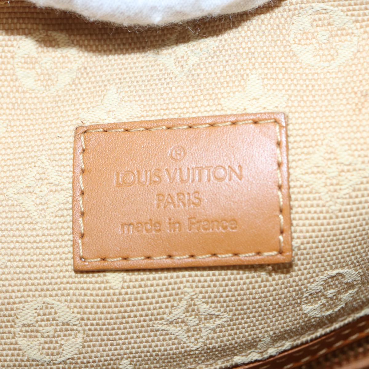 LOUIS VUITTON Monogram Mini Buzas Marie Kate Bag Beige M92323 LV Auth 85046